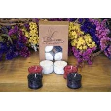Laureta Candles kristāliskā palmu vaska tējassveces balta, sarkana, melna, 6gb